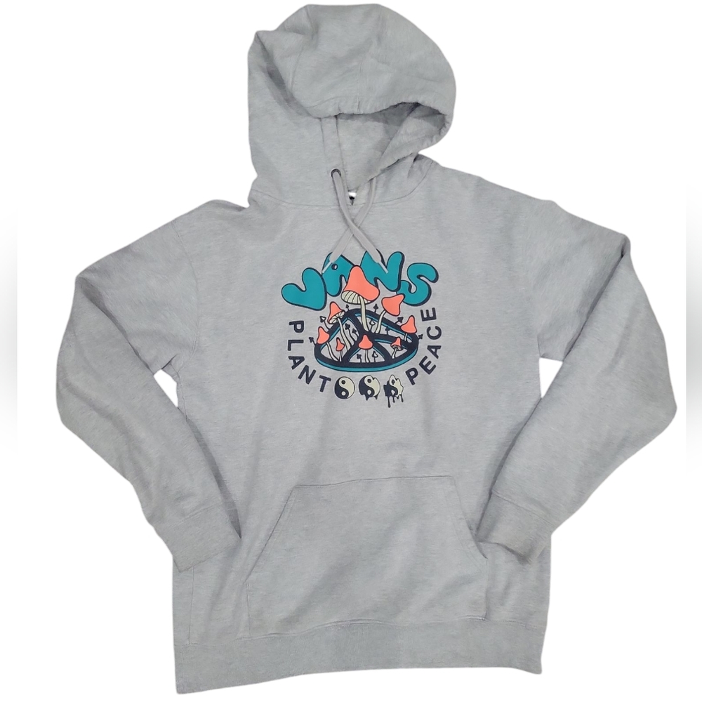 Vans Gray Plants & Peace Hoodie Size Medium